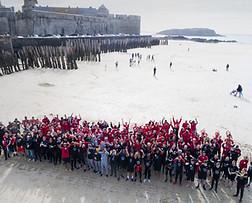 challenge on the beach
